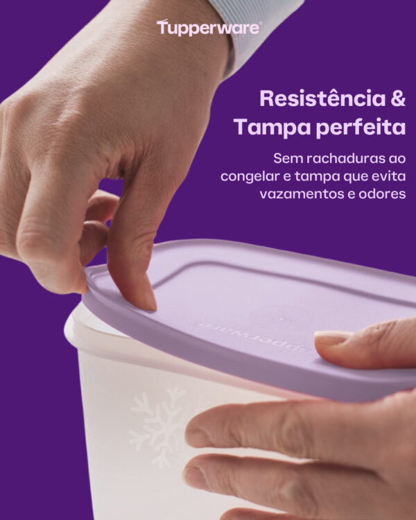 Pote Hermético para Congelamento  Freezer Line Lilás Sorbet 1L - Image 3