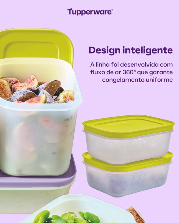 Pote Hermético para Congelamento  Freezer Line Lilás Sorbet 1L - Image 4