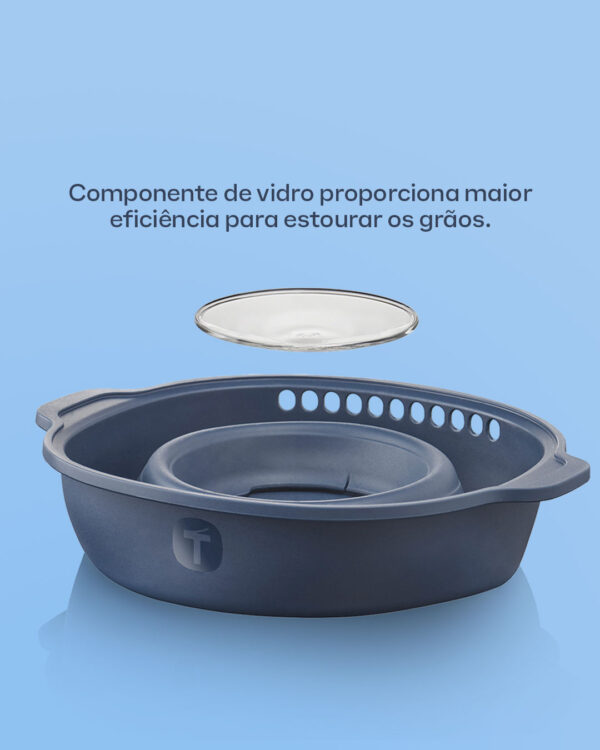 Pipoqueira de Silicone para Micro-Ondas Dobrável Wow Pop  Azul - Image 4