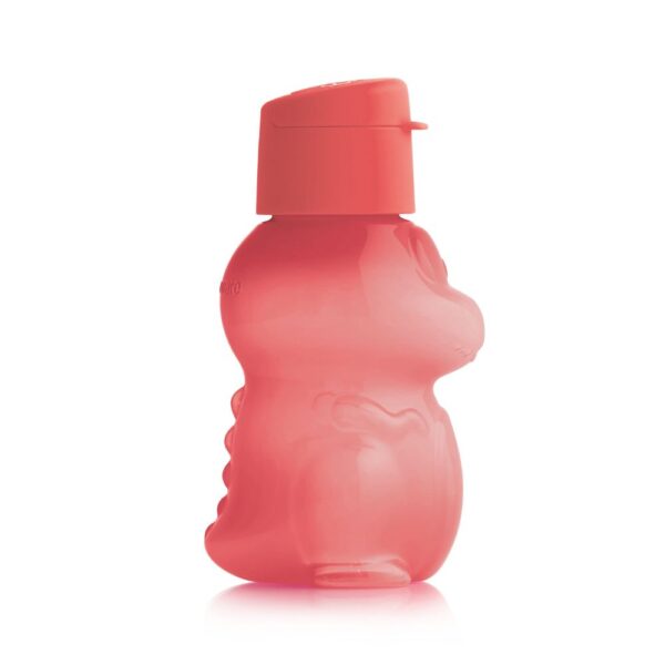 Garrafa de Água Infantil  Eco Kids Formato Dino Vermelho 350ml