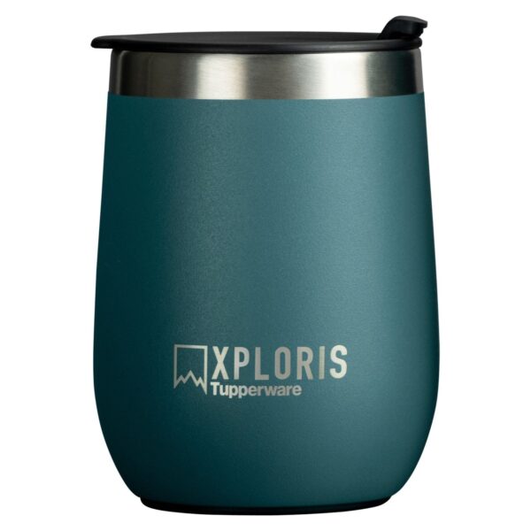 Copo Térmico Com Tampa Xploris  230ml Mistério Azul