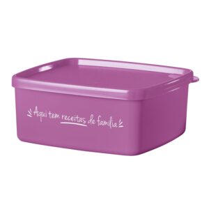 Pote Hermético Jeitosinho Aqui tem Receitas de Familia  400ml Lilás