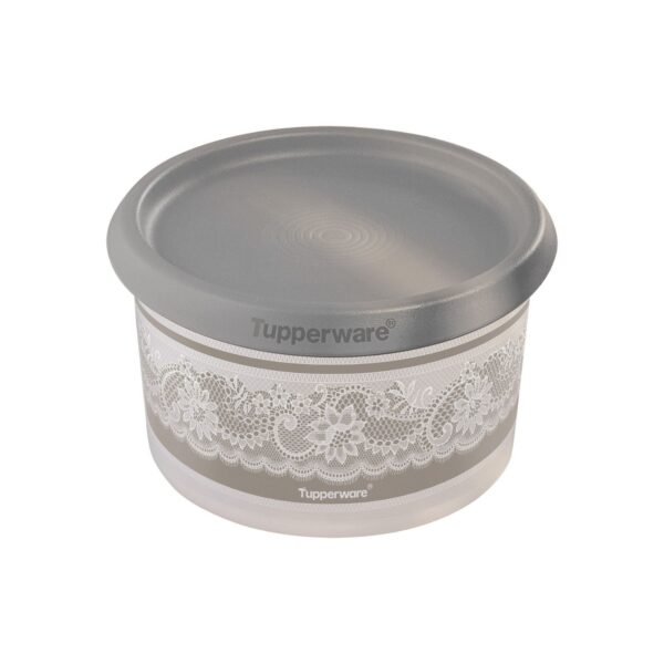 Pote Hermético Instantânea Mágica Brilho de Renda  575ML Prata