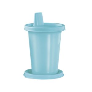 Copo Infantil Com Bico e Tampa  225ml Azul