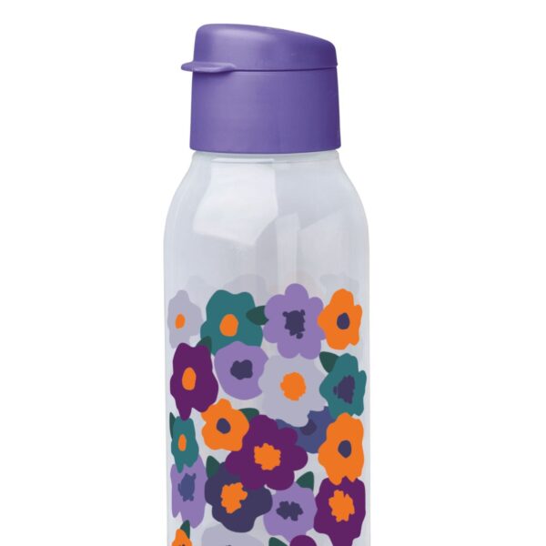 Garrafa de Água  Eco Tupper Plus Viva As Cores Flores 750ml Roxo - Image 3